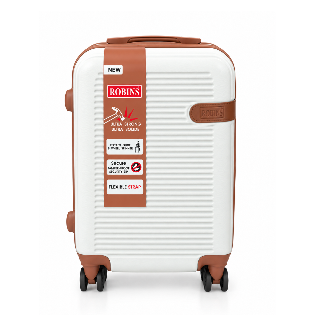 Robins 20-Inch Mini Carry On Luggage With 8-Wheel Spinner - 4 Colors