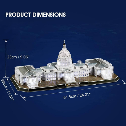 The U.S. Capitol LED 3D Puzzle
