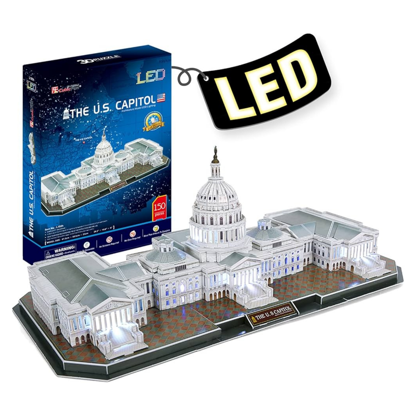 The U.S. Capitol LED 3D Puzzle