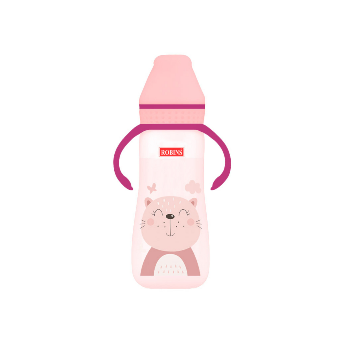 Robins Baby Feeding Bottle with Handles – 250 ml