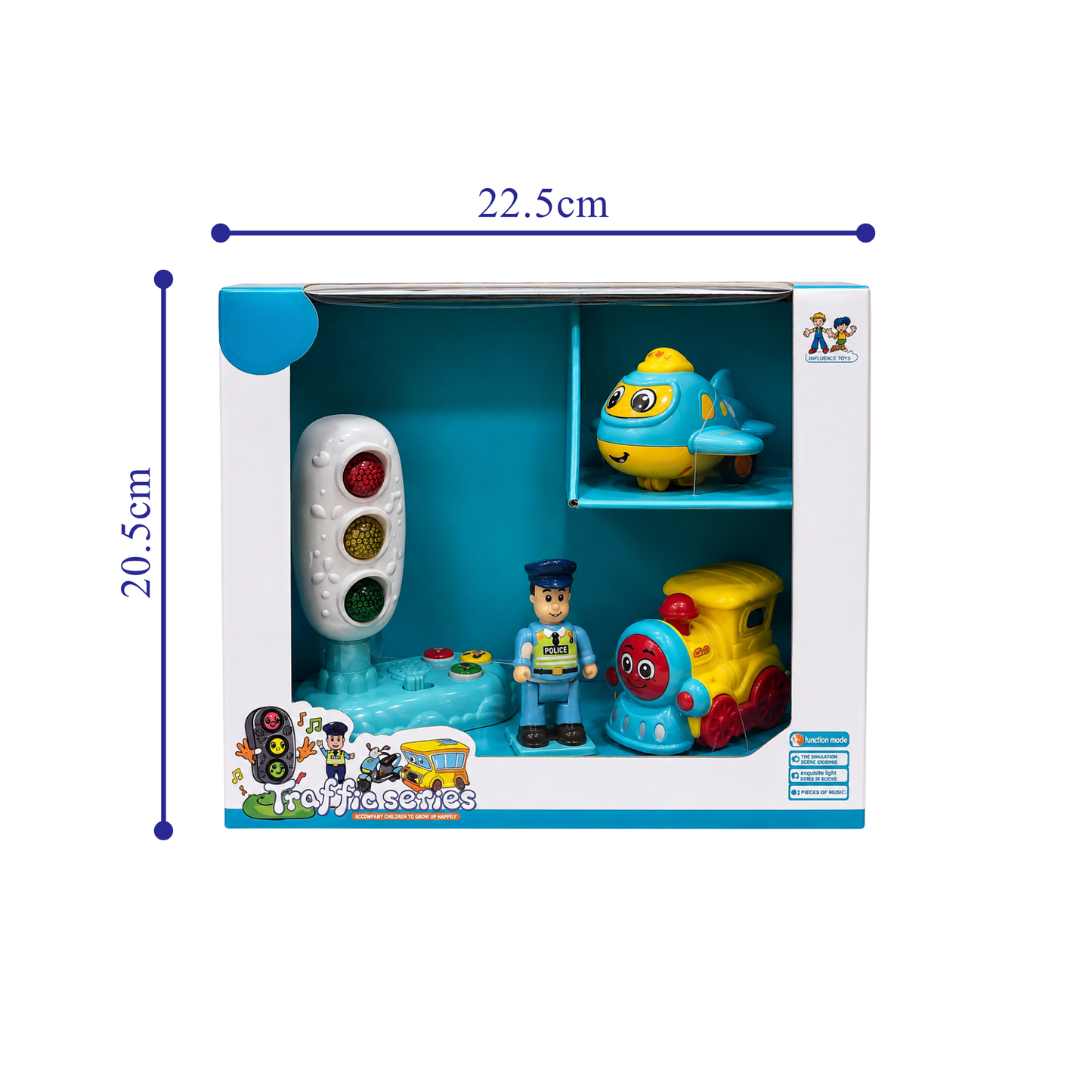 Traffic Series Airplane & Train Play Set (3+ Ages)