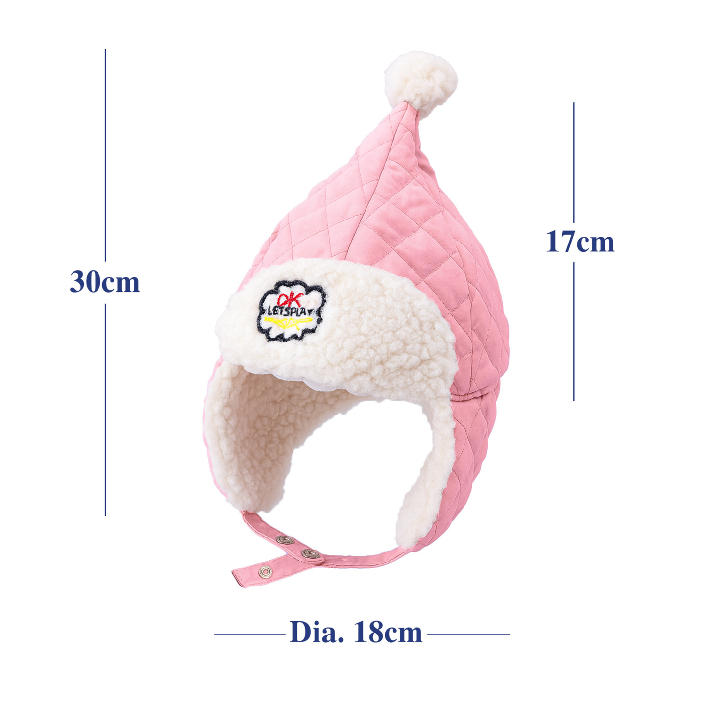 Robins Quilted Winter Baby Hat