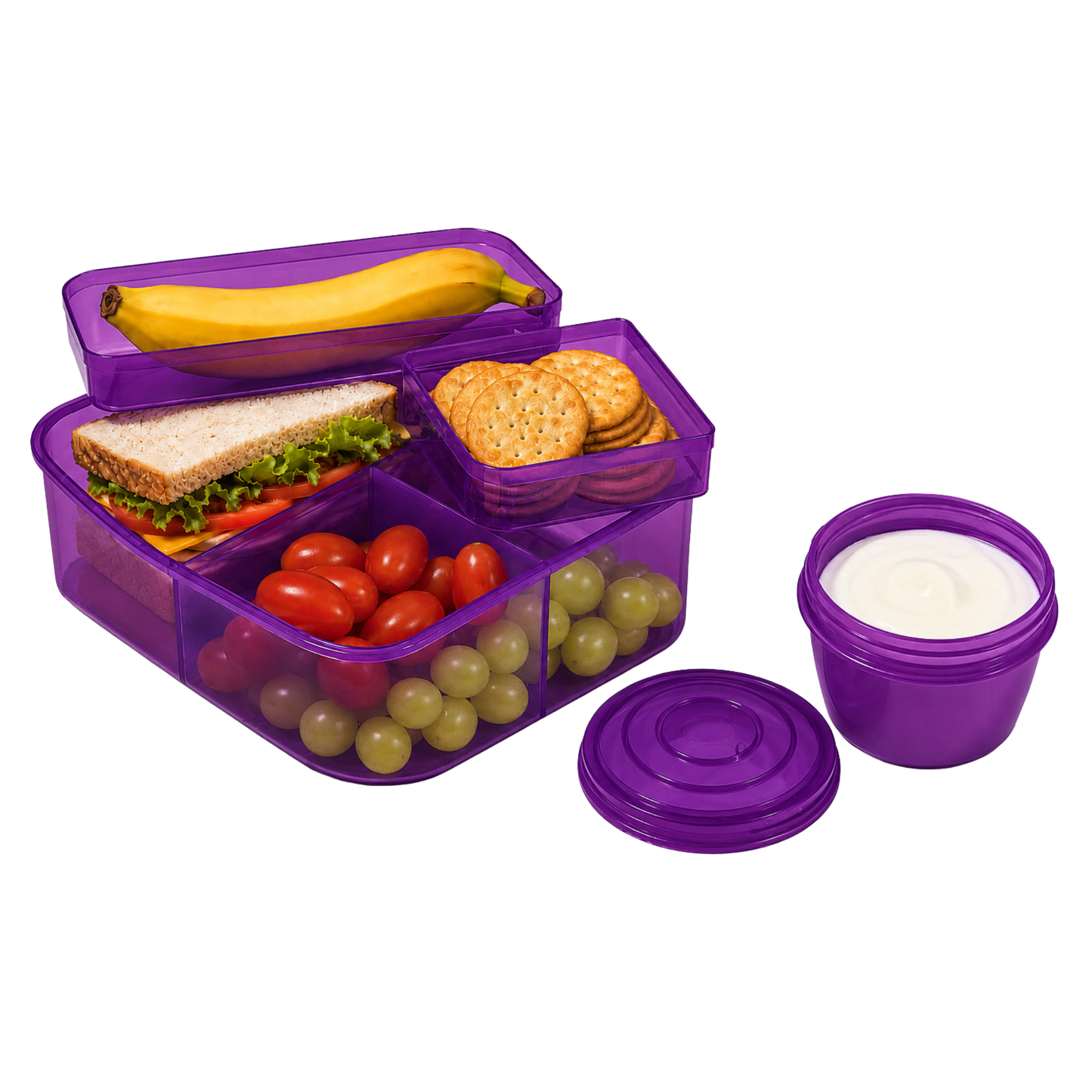 Robins Multi-Compartment Lunch Box 1200ml – 4 Colors