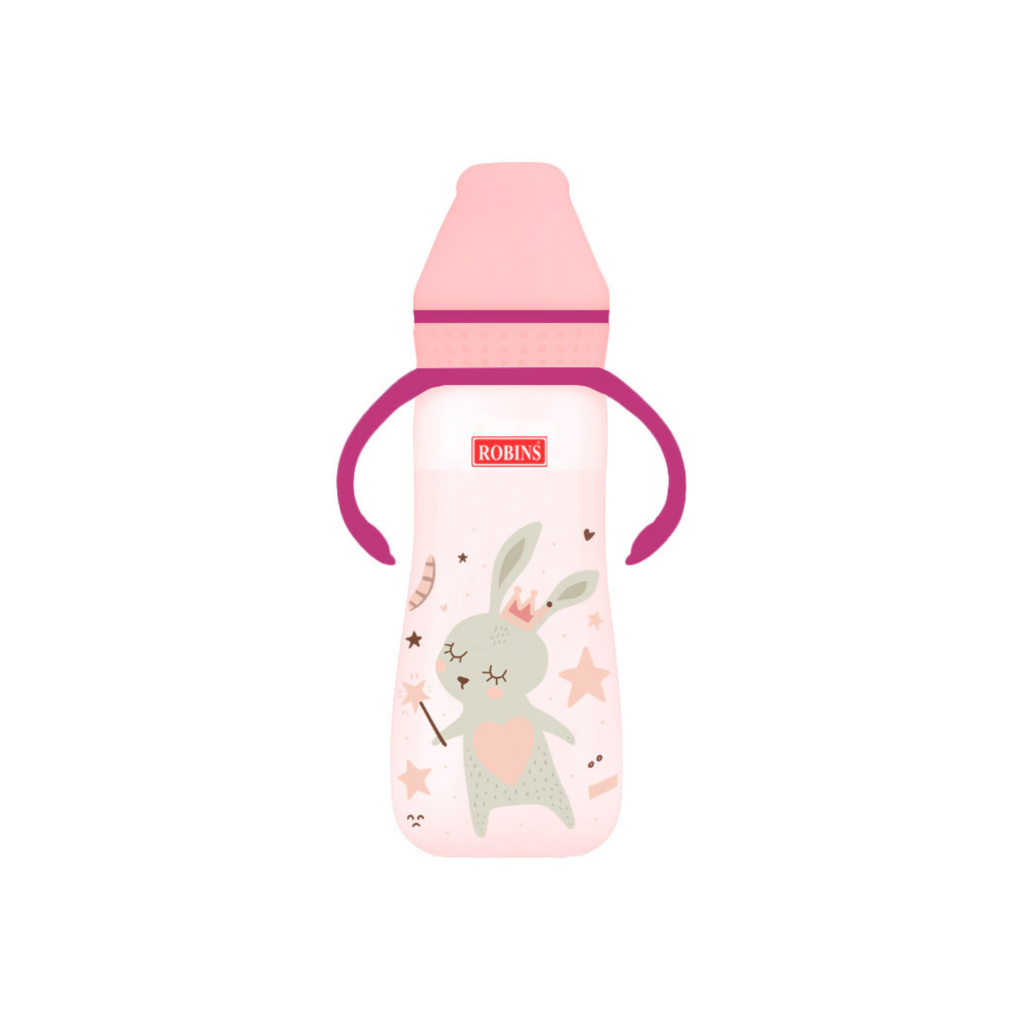 Robins Baby Feeding Bottle with Handles – 250 ml