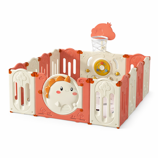 Robins Baby Playpen 152 × 152 cm – Interactive Dinosaur Design