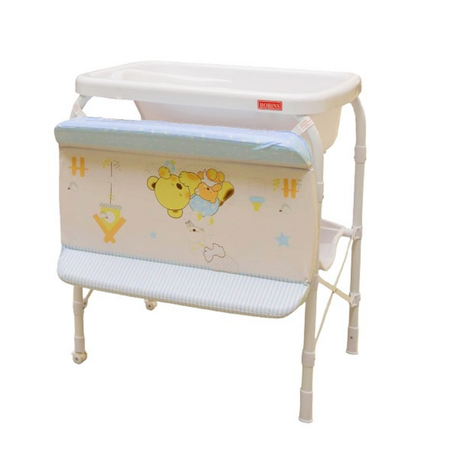 Robins Baby Bath Tub Stand & Changing Table