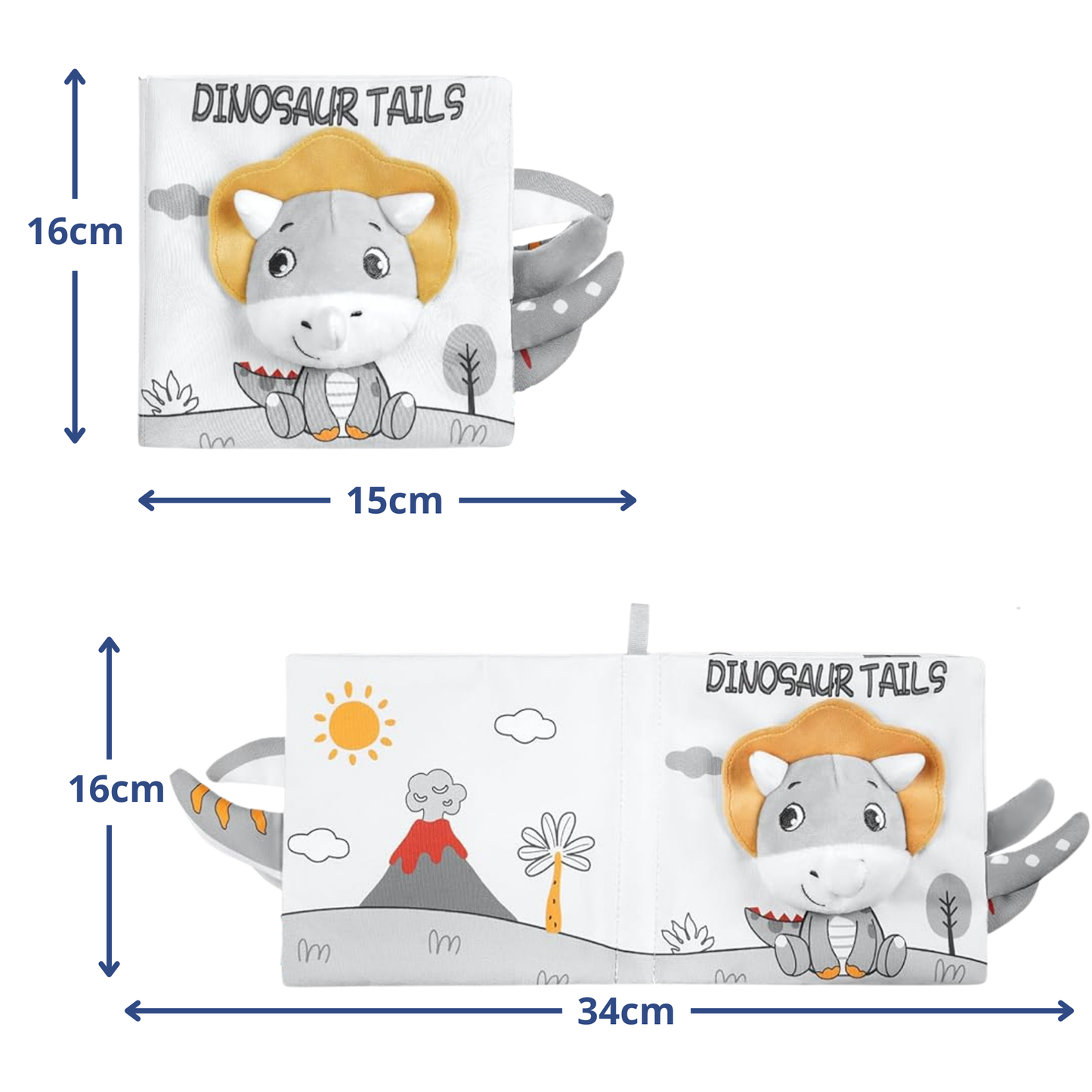 Robins Dinosaur Tails Soft Activity Cloth Book