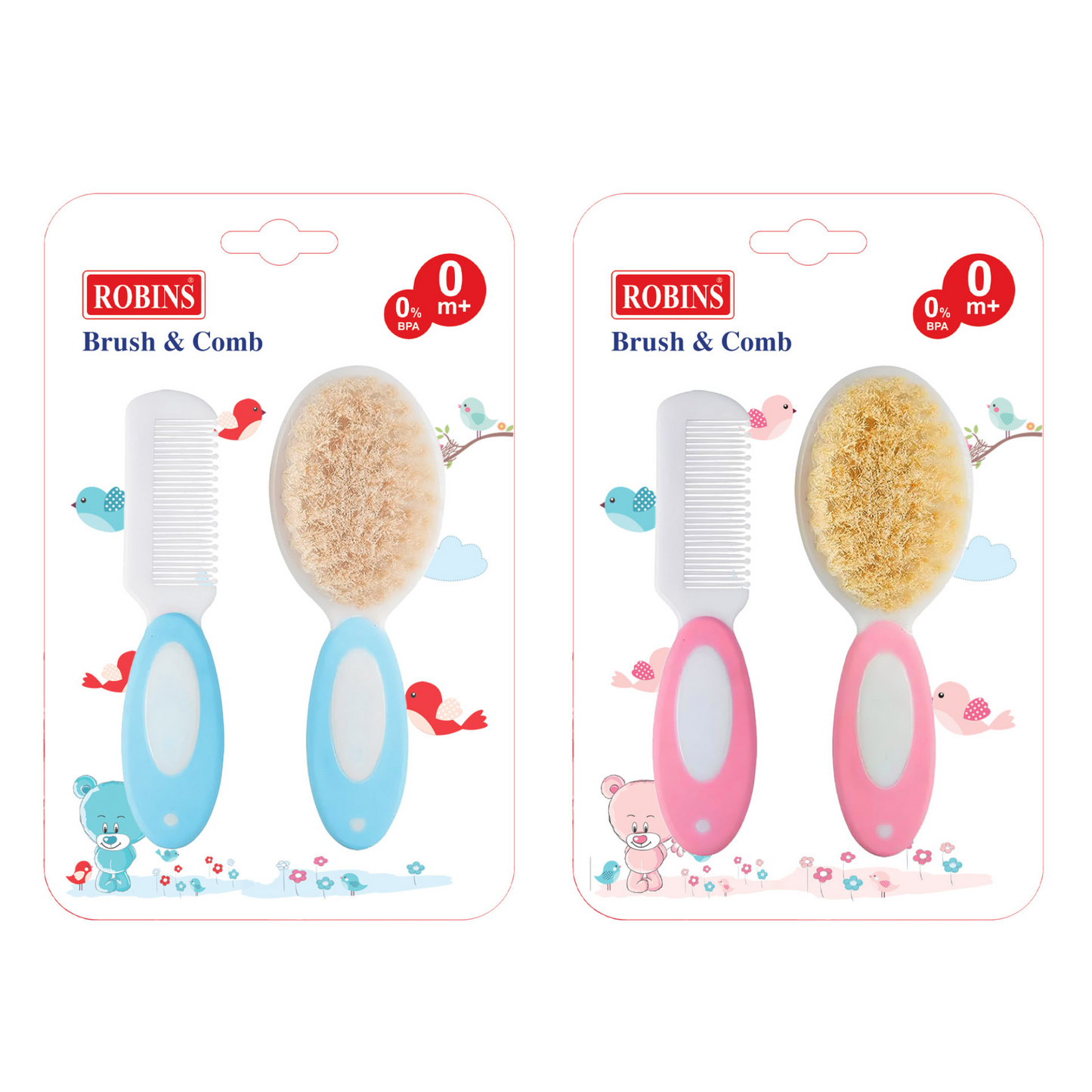 Robins Baby Brush And Comb