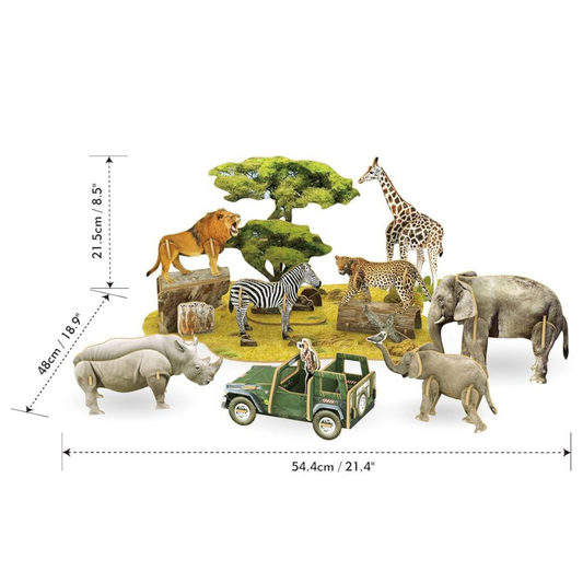 African Wildlife National Geographic Kids 3D Puzzle