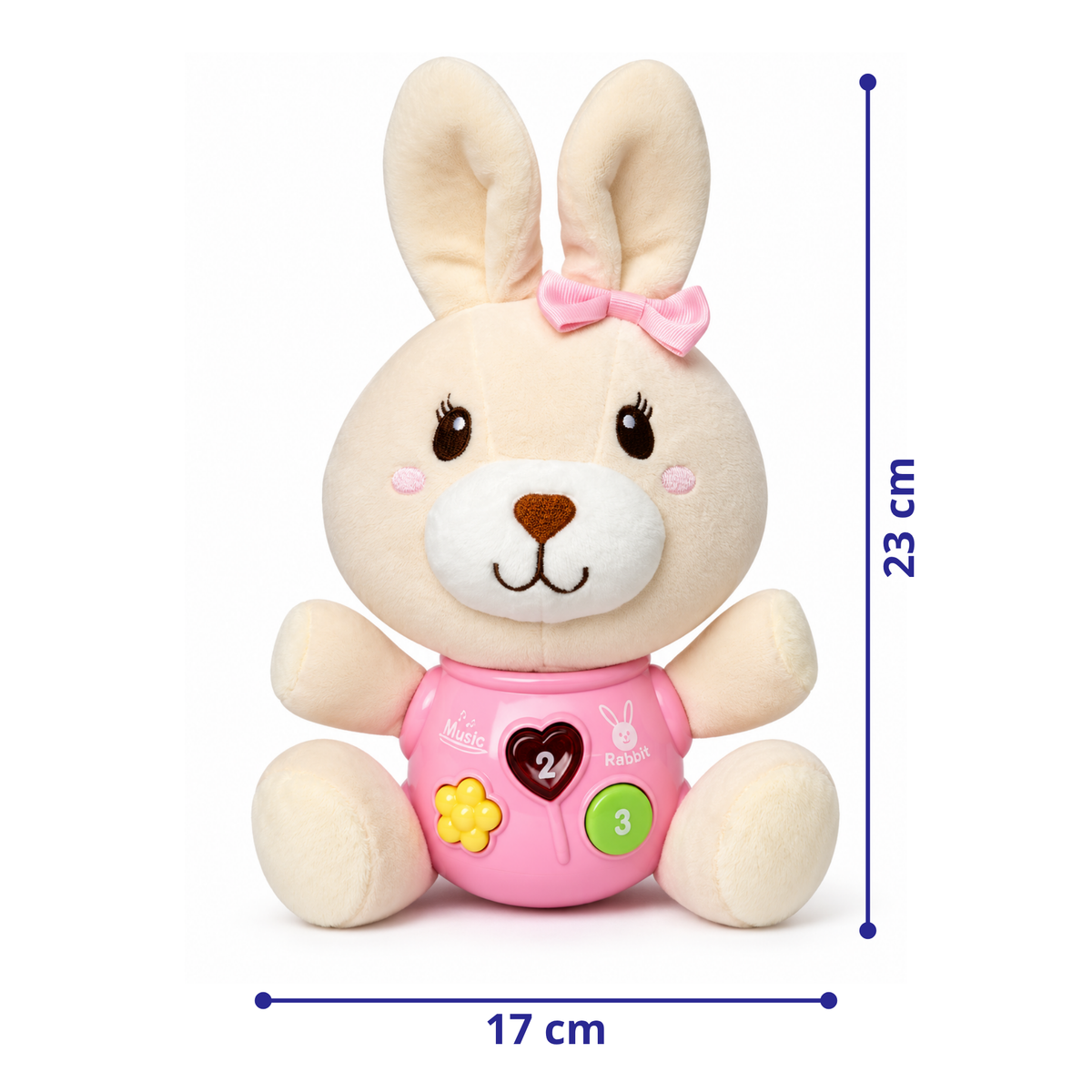 Robins Musical Bunny Plush Toy with Lights Music