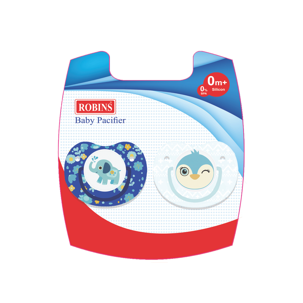 Robins Baby Pacifier Set (0 Months+)
