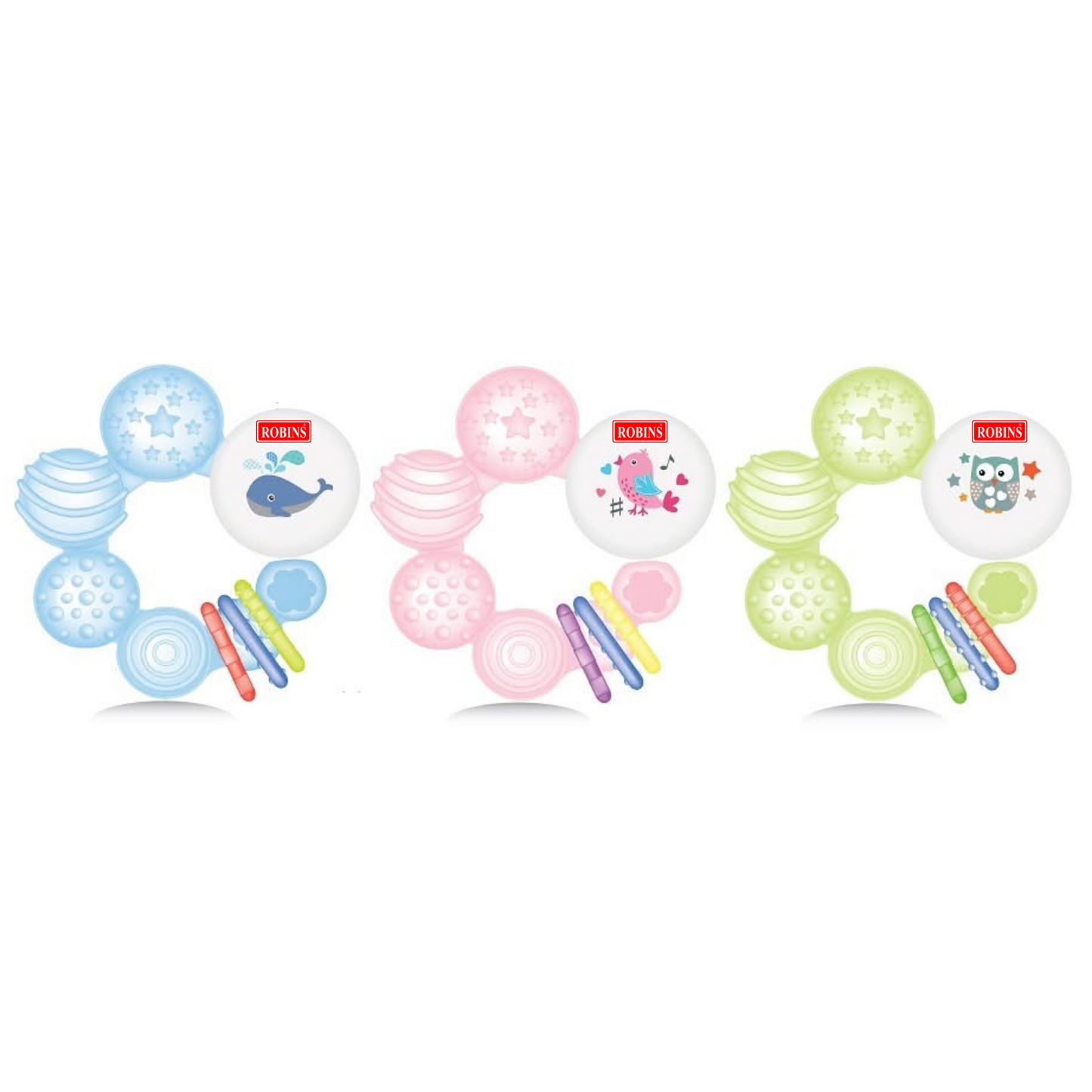 Robins Baby Water Teether and Rattle
