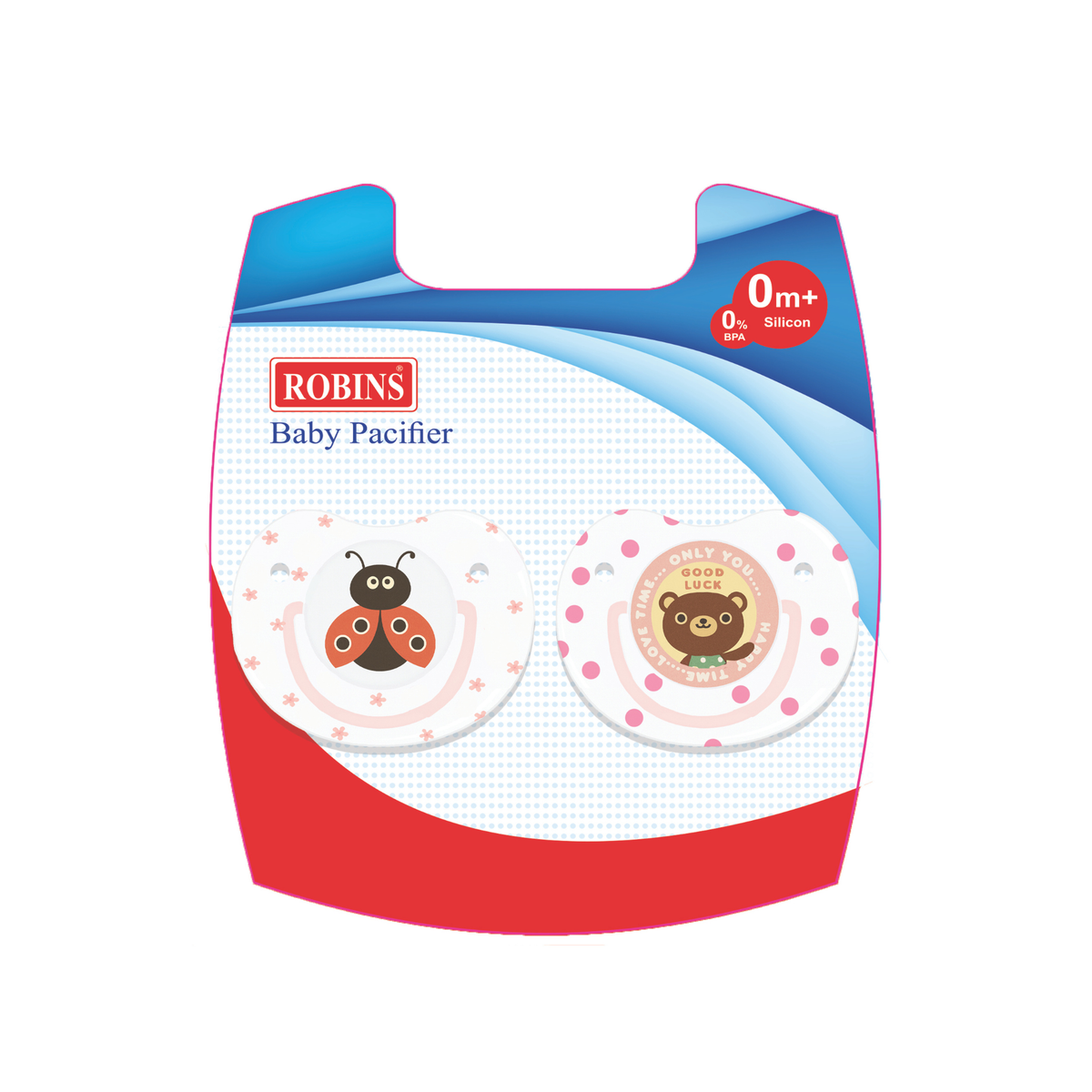 Robins Baby Pacifier Set (0 Months+)