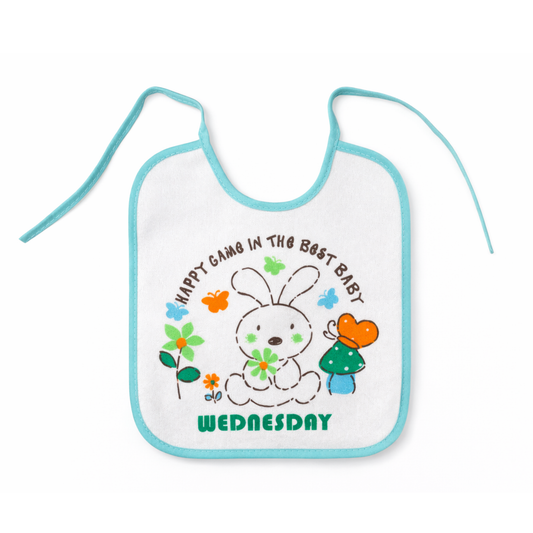 Baby Bib Set – Days of the Week Design 7-Pcs