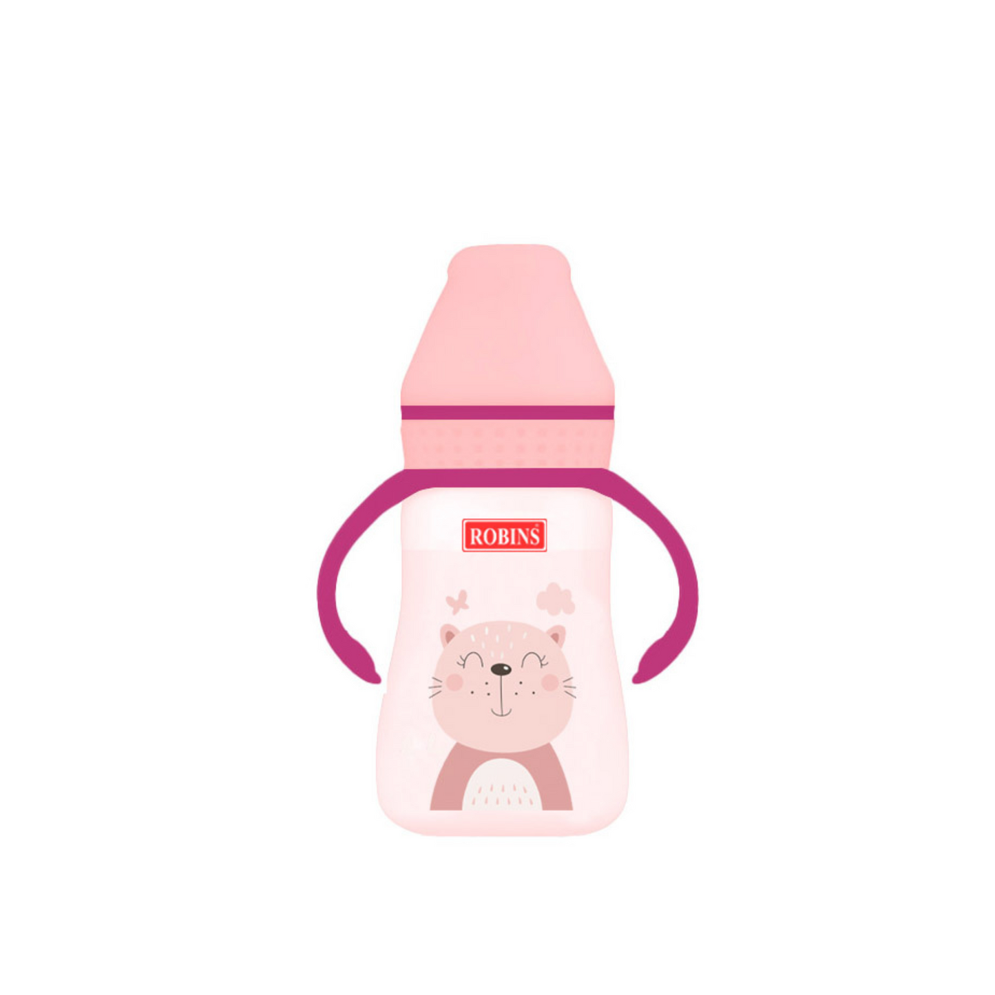 Robins Baby Feeding Bottle with Handles – 125 ml