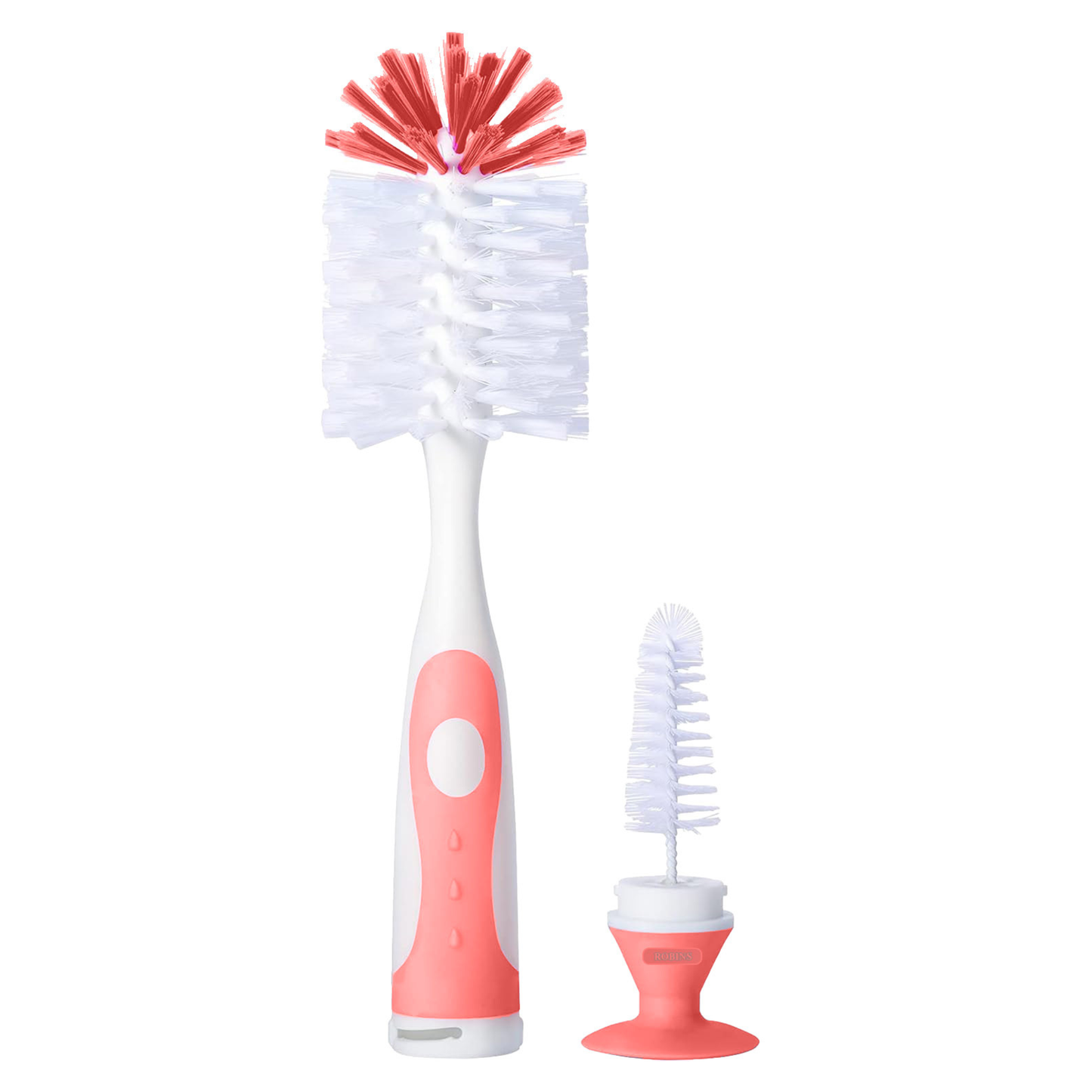 Robins Baby Bottle Brush with Detachable Nipple Cleaner