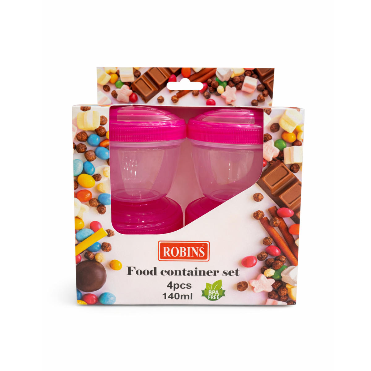 Robins Food Container Set – 4 Pieces (140 ml)