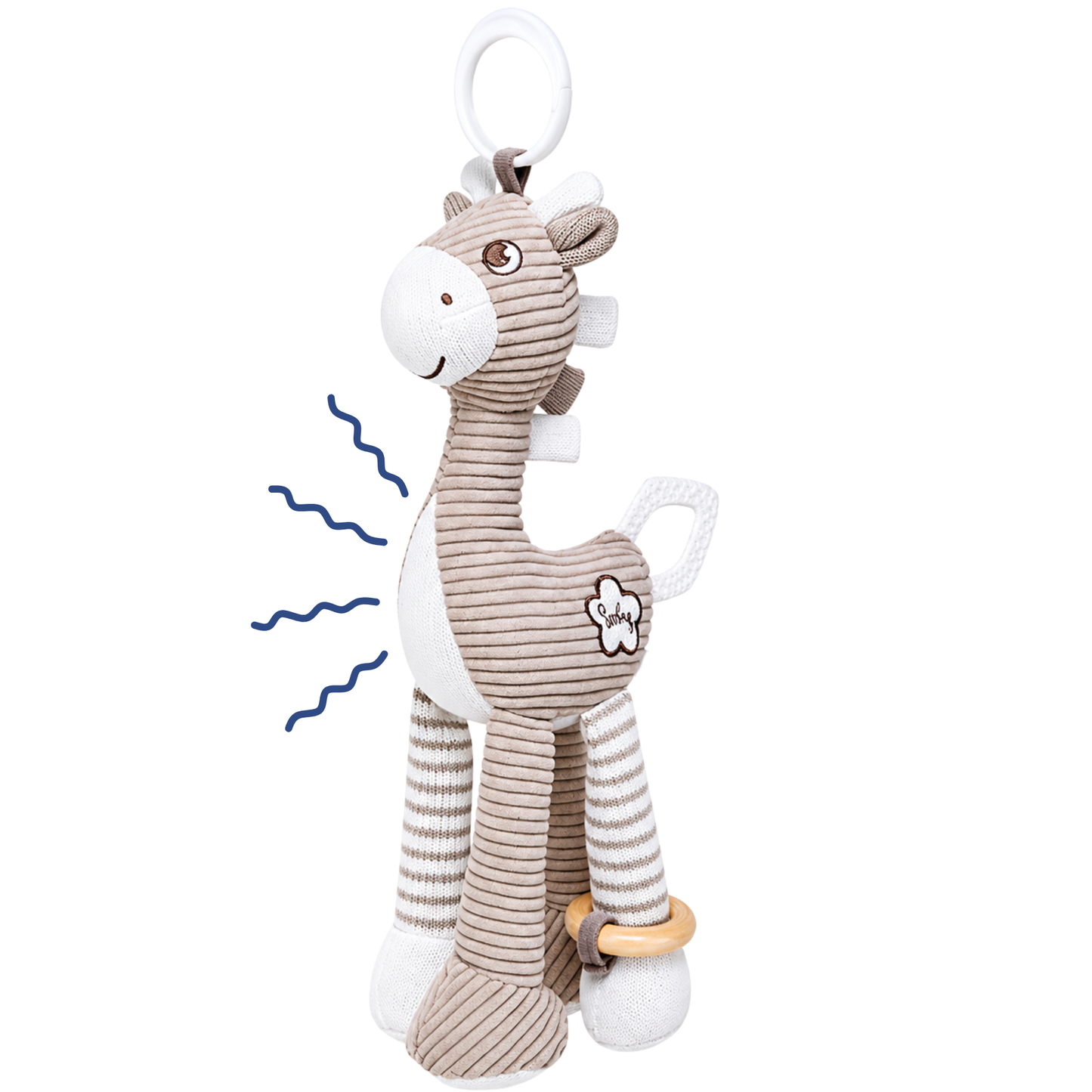 Robins Baby Hanging Giraffe Toy – Plush Rattle & Teether (0m+)