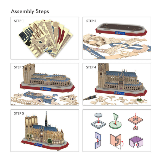 Notre Dame de Paris 3D Puzzle (Classic Edition)