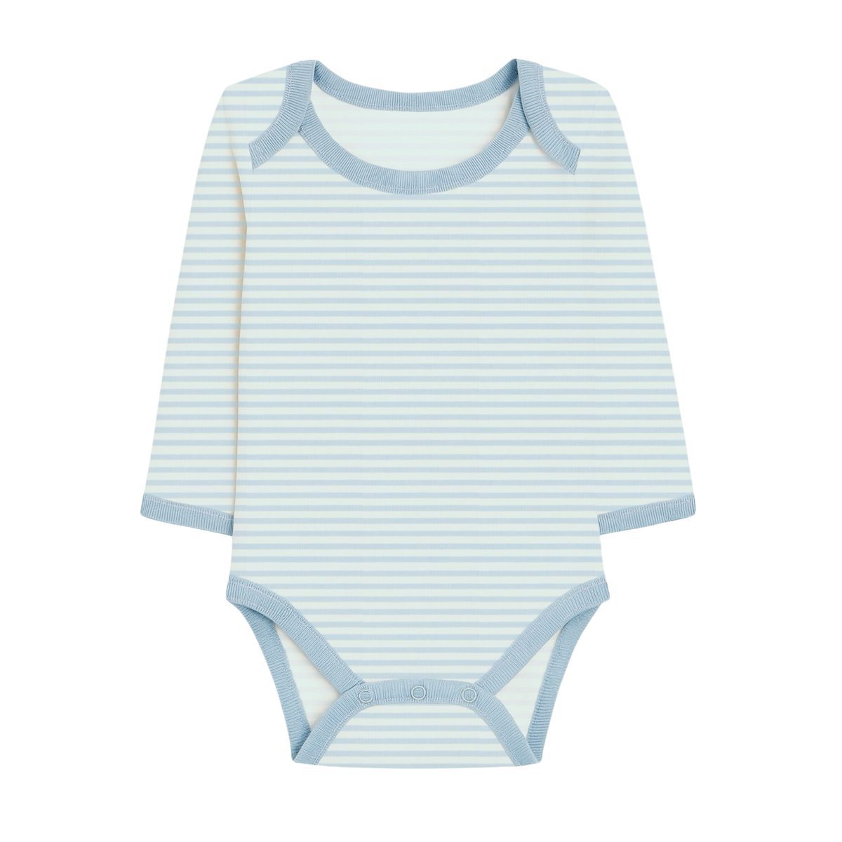 Robins Long Sleeve Bodysuits 5-Pcs Set Blue