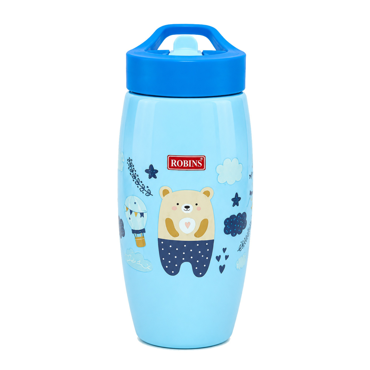 Robins Kids Water Bottle with Carry Handle – 360ml, 12M+