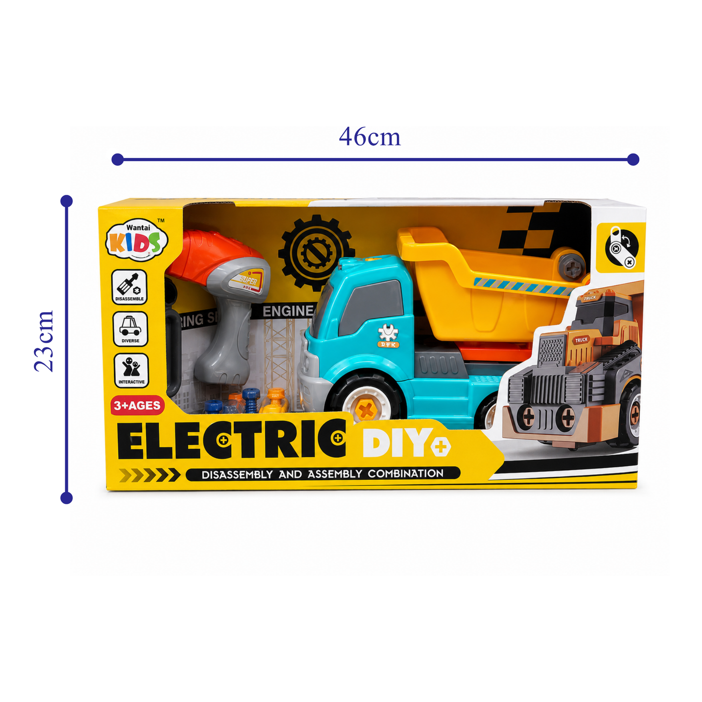 Electric DIY Dump Truck Assembly Set (Ages 3+)