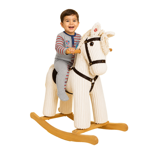 Robins Musical Plush Rocking Horse – Wooden Rocker