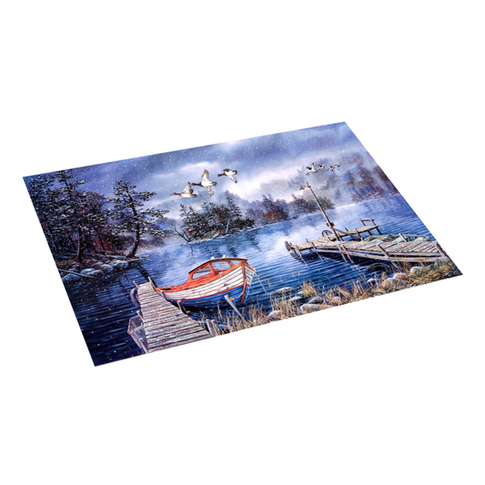 Winter Lakeside Retreat – 1000 Piece Jigsaw Puzzle