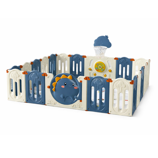 Robins Baby Playpen 228 × 190 cm – Interactive Dinosaur Design