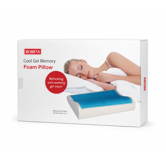 Robins Premium Cool Gel Memory Foam Pillow