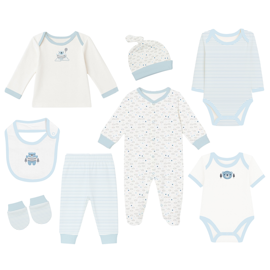 Robins Newborn Clothing Gift Set – 8 Pieces