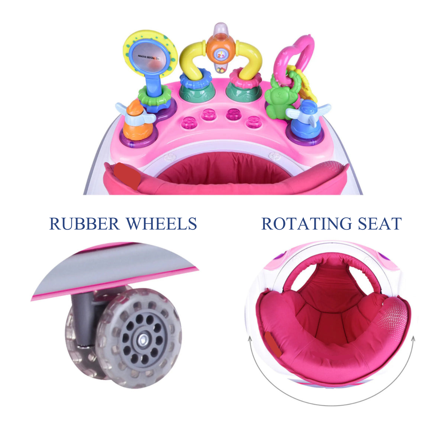 Robins Milliana Baby Walker With Safety Stoppers