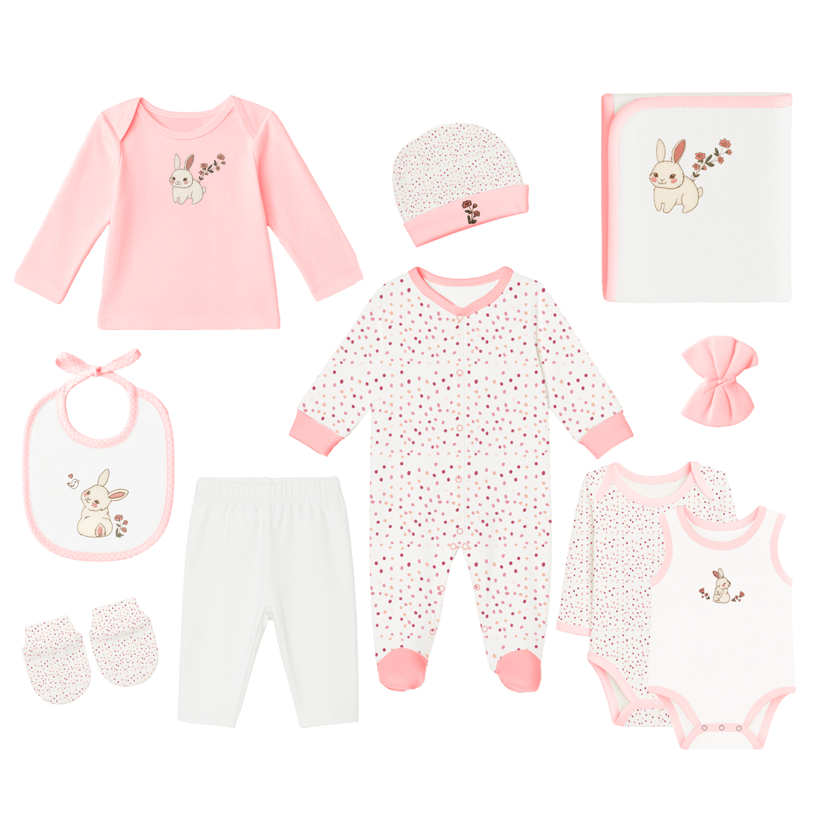 Robins Newborn Clothing Gift Set – 10 Pieces