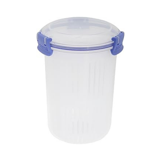 Sistema Klip It 1 L Round Container with Bonus Strainer