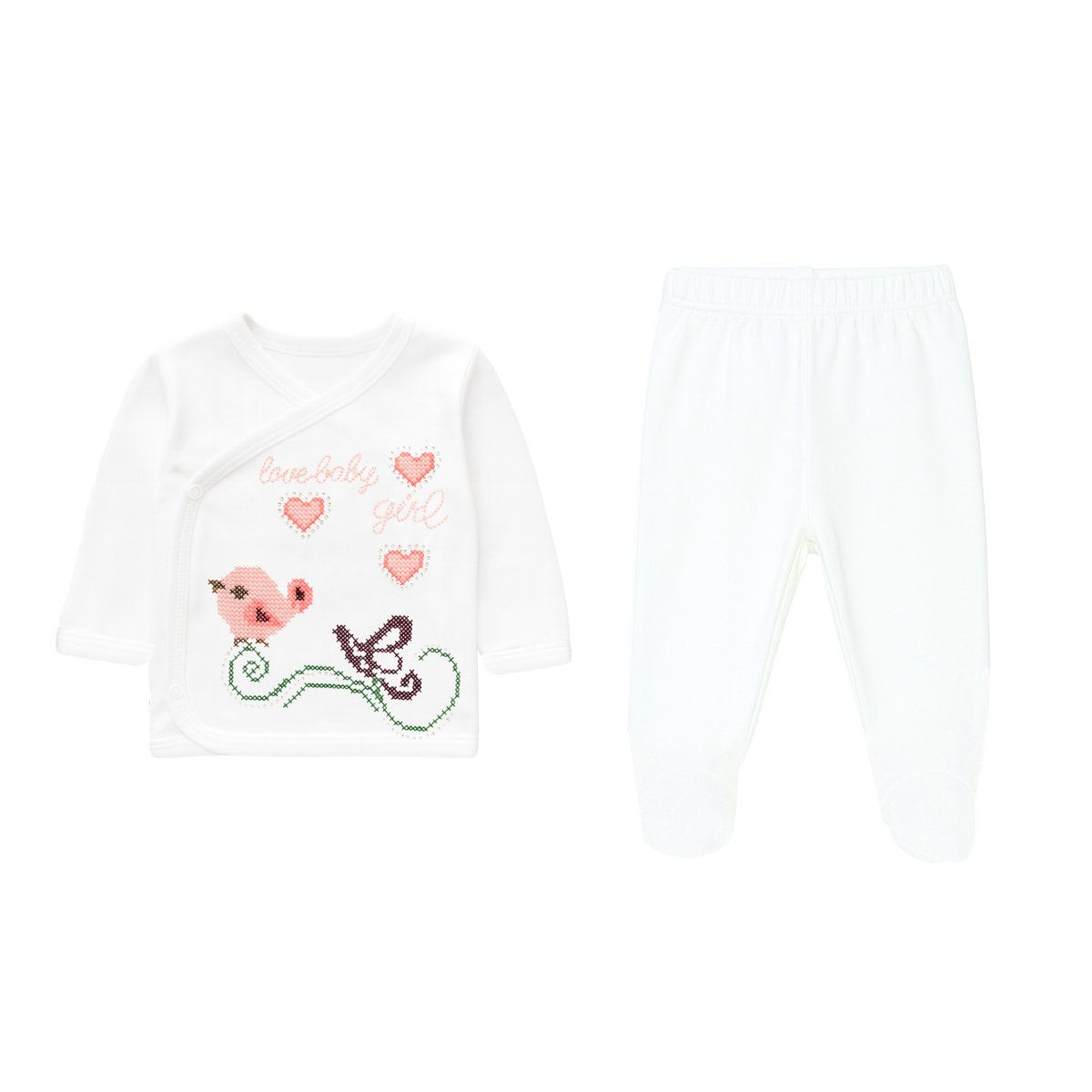 Robins Newborn Baby Girl Essential Set – 10 Pieces