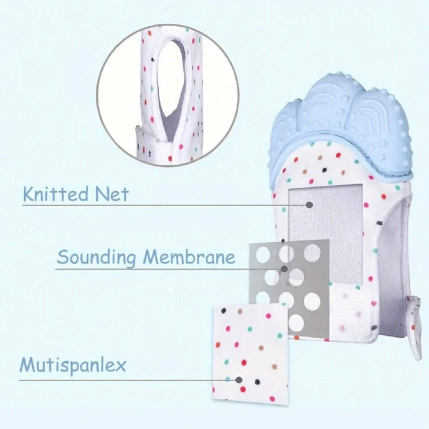 Robins Baby Teething Mitten 1-Piece