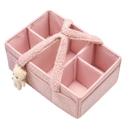 Robins Baby Organizer Basket with Teddy Bear