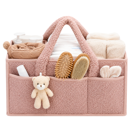 Robins Baby Organizer Basket with Teddy Bear