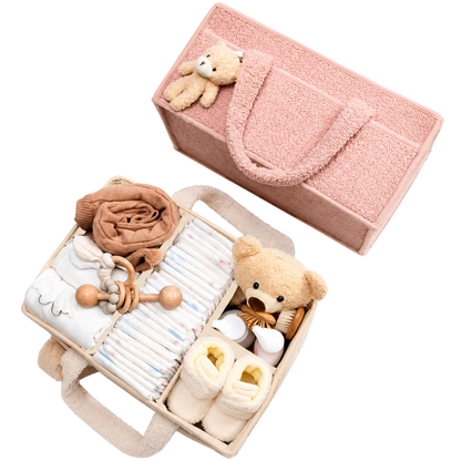 Robins Baby Organizer Basket with Teddy Bear