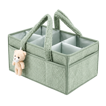 Robins Baby Organizer Basket with Teddy Bear