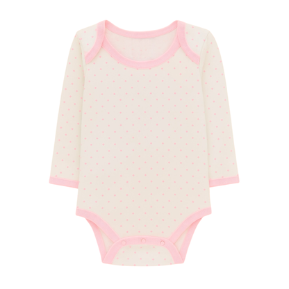 Robins Long Sleeve Bodysuits 5-Pcs Set Pink