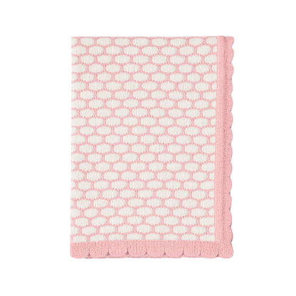 Robins Handmade Knitted Baby Blanket – Pink Collection