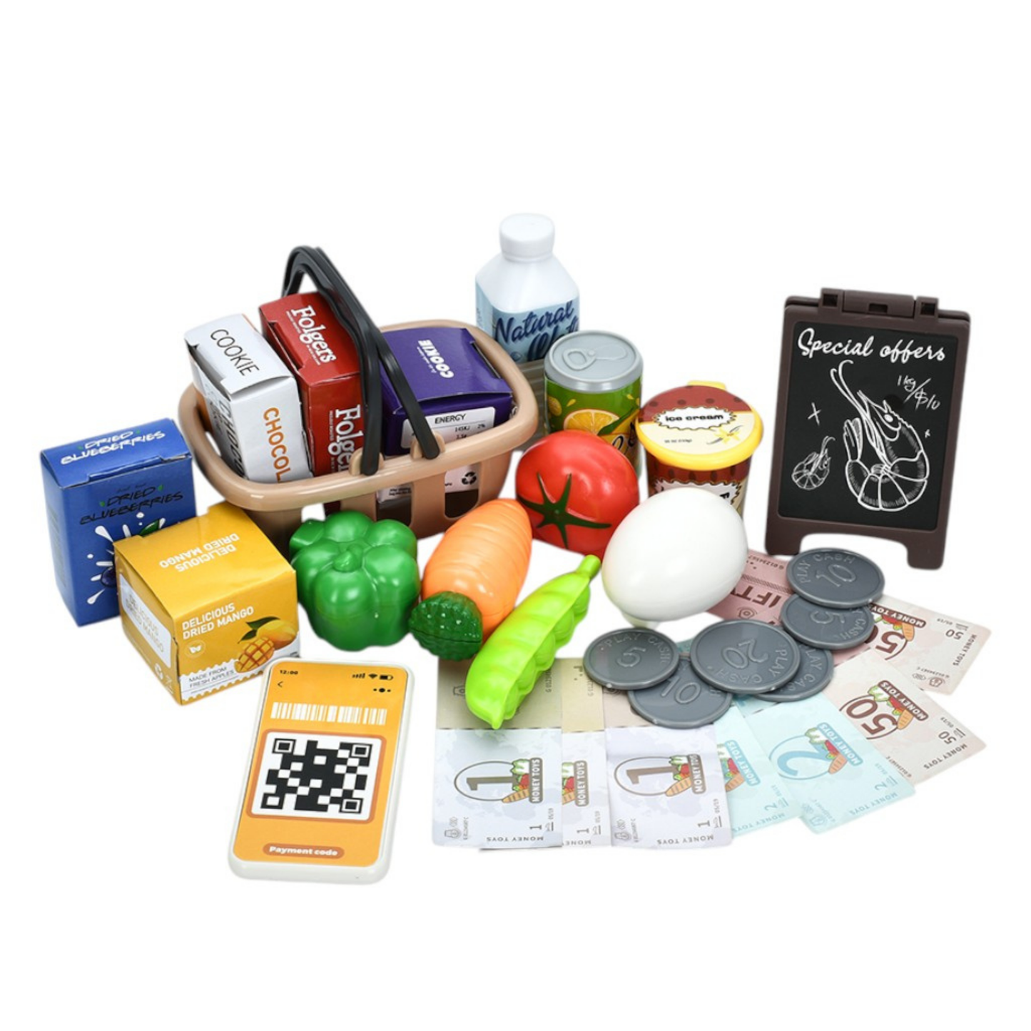 Supermarket Cash Register Play Set (3+ Ages)