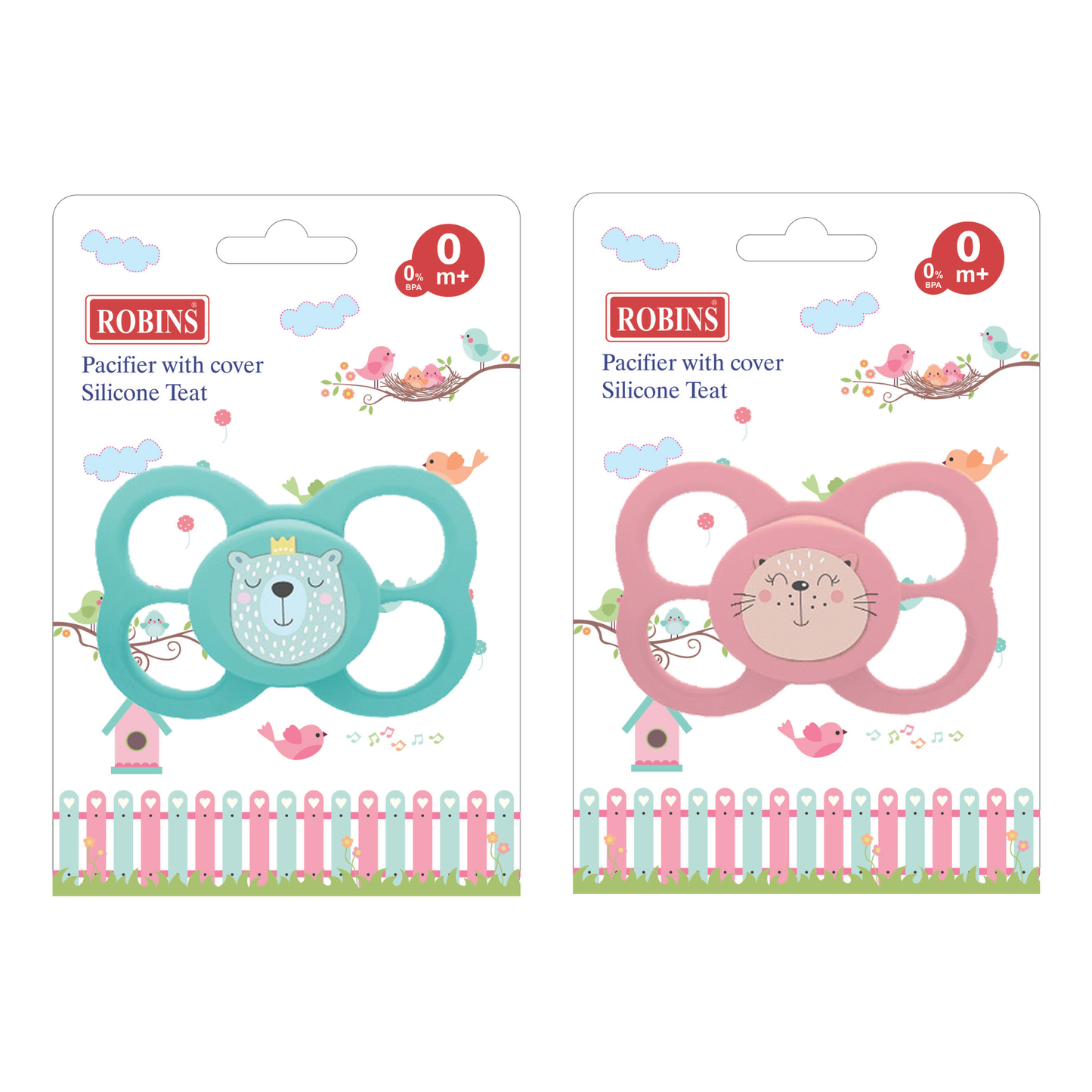Robins Symmetrical Baby Pacifier (0 Months+)