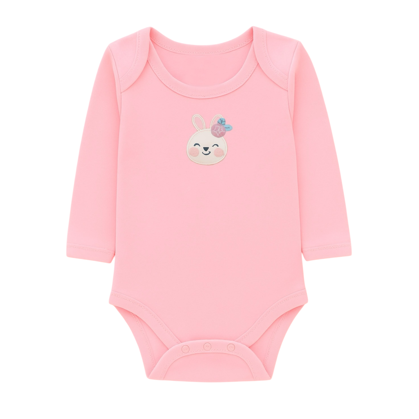 Robins Long Sleeve Bodysuits 5-Pcs Set Pink