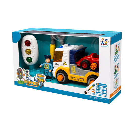 DIY Tow Truck & Racing Car Play Set (3+ Ages)