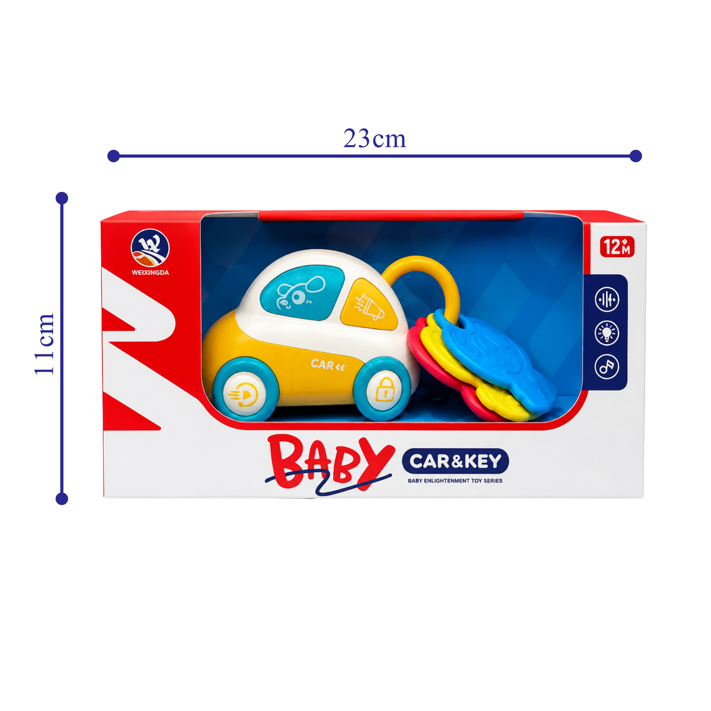 Baby Car & Key Musical Toy (12M+ Ages)