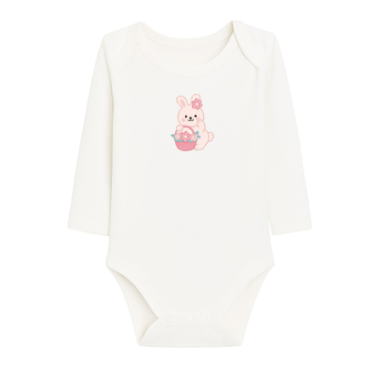 Robins Long Sleeve Bodysuits 5-Pcs Set Pink