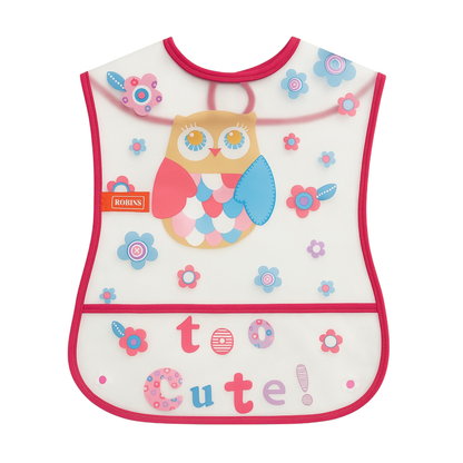 Robins Baby Bib With Food Catcher