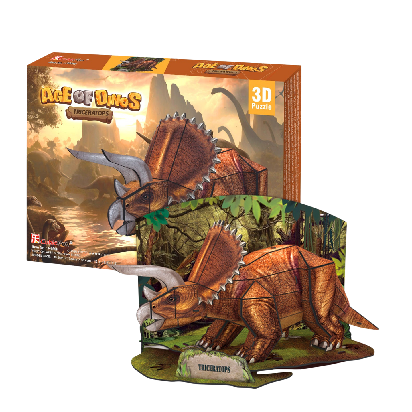 Triceratops Age of Dinos 3D Puzzle